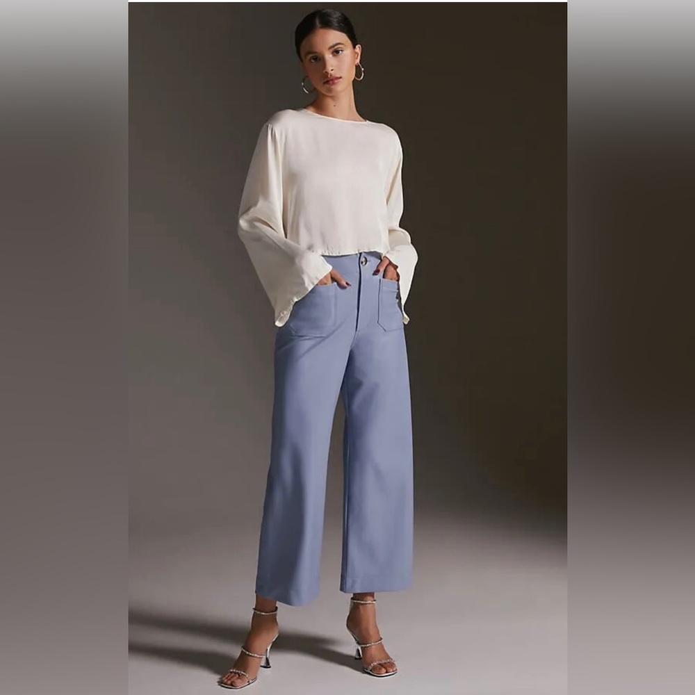 Maeve Faux leather Colette in powder blue 33